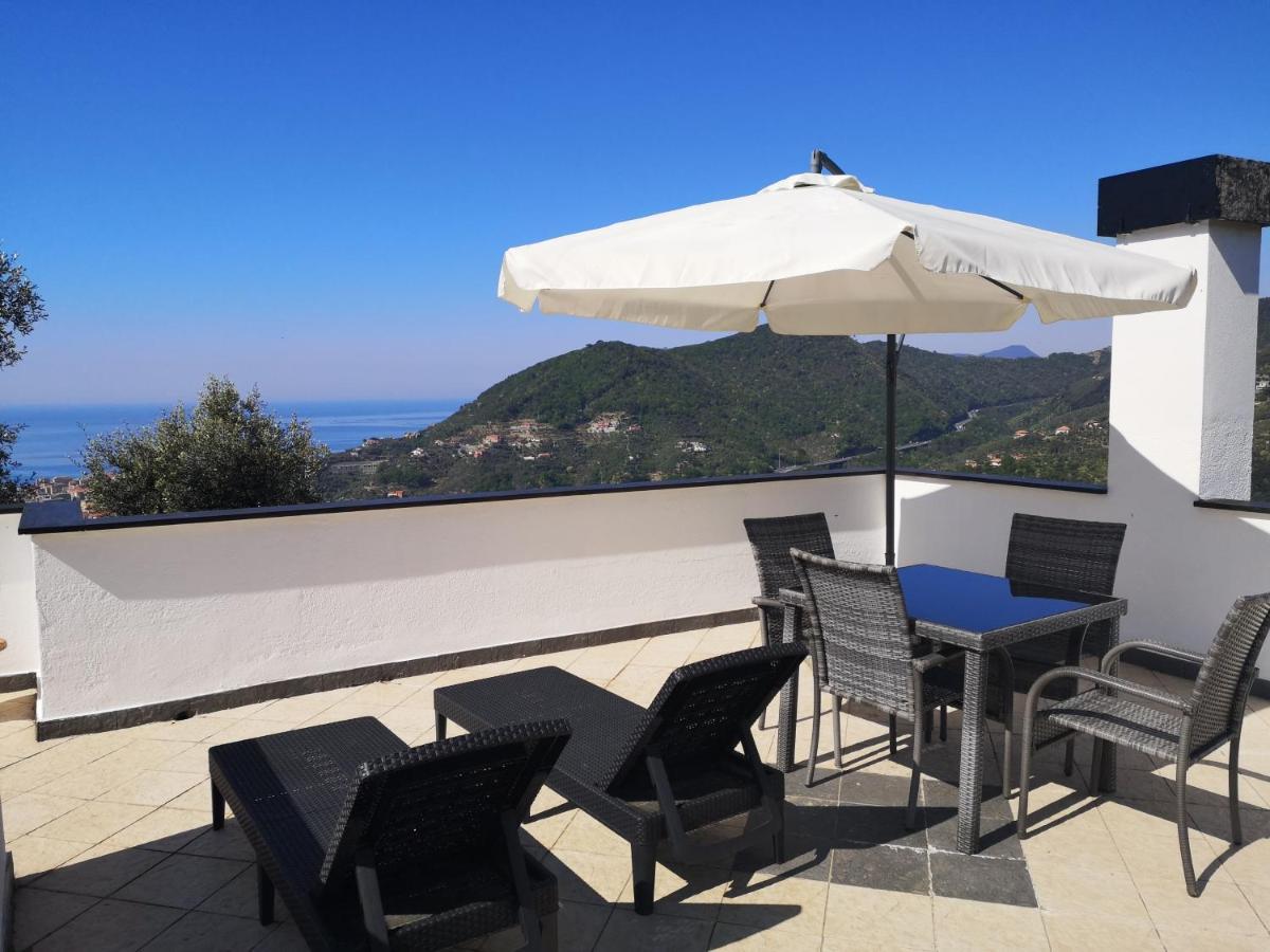 La Vivagna - Casa Vista Mare Tra Gli Ulivi Villa Leivi Exterior foto