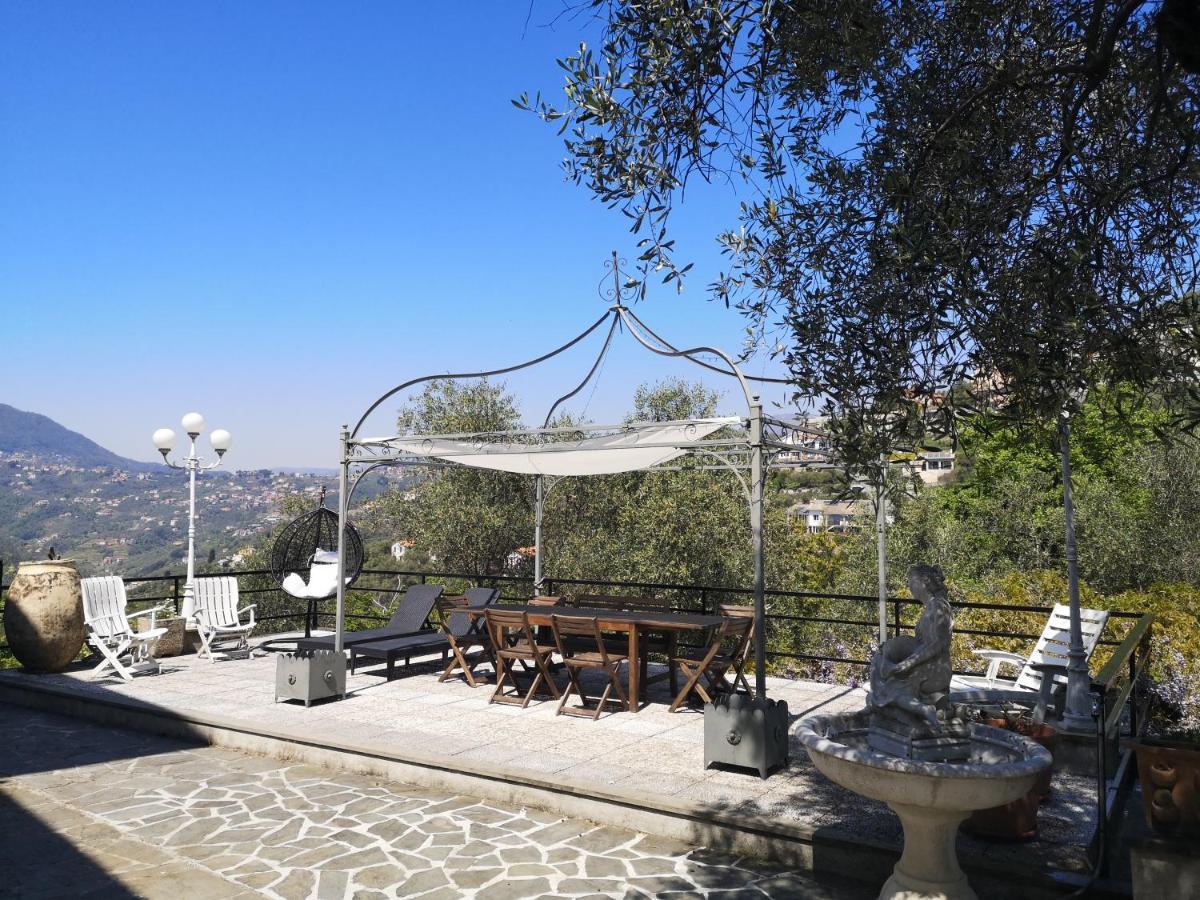 La Vivagna - Casa Vista Mare Tra Gli Ulivi Villa Leivi Exterior foto