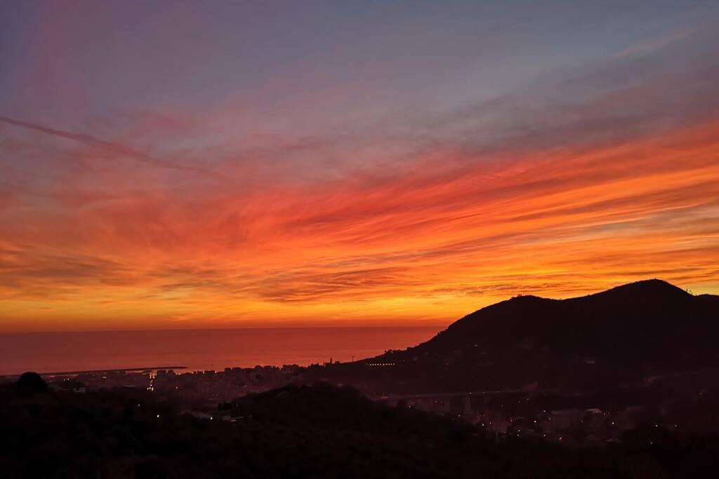 La Vivagna - Casa Vista Mare Tra Gli Ulivi Villa Leivi Exterior foto