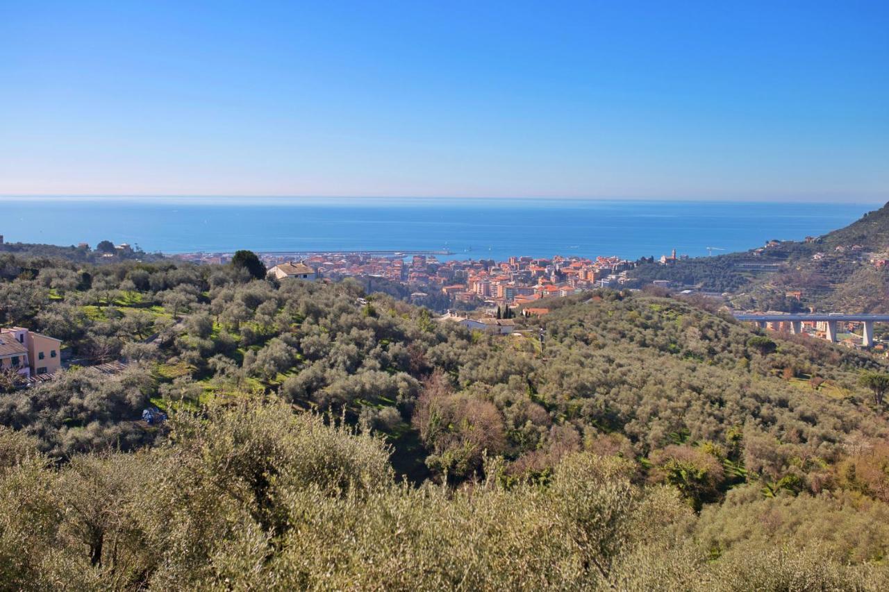 La Vivagna - Casa Vista Mare Tra Gli Ulivi Villa Leivi Exterior foto