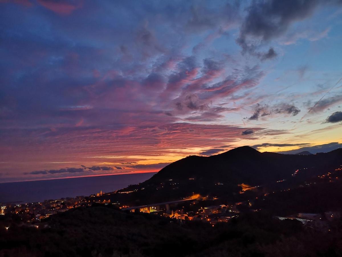 La Vivagna - Casa Vista Mare Tra Gli Ulivi Villa Leivi Exterior foto