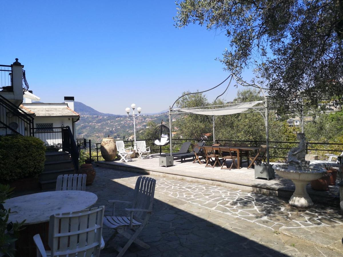 La Vivagna - Casa Vista Mare Tra Gli Ulivi Villa Leivi Exterior foto